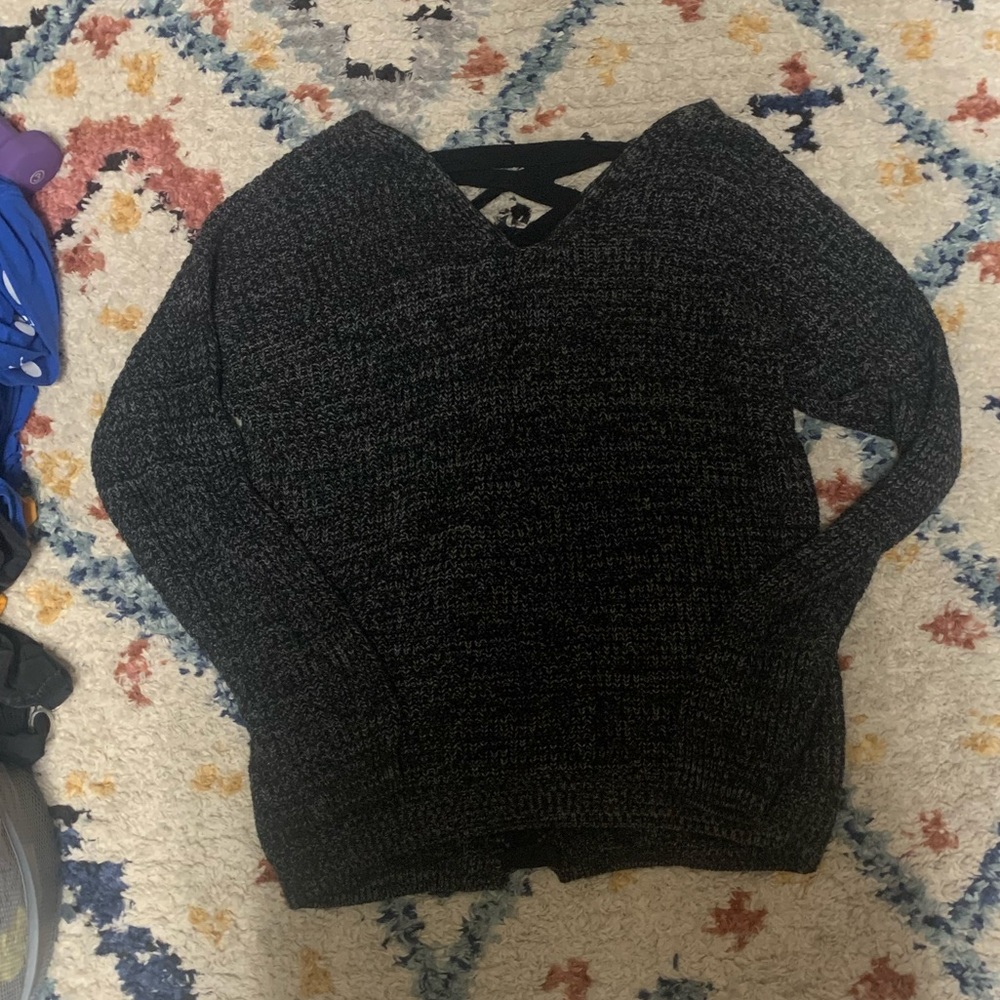 SO grey sweater